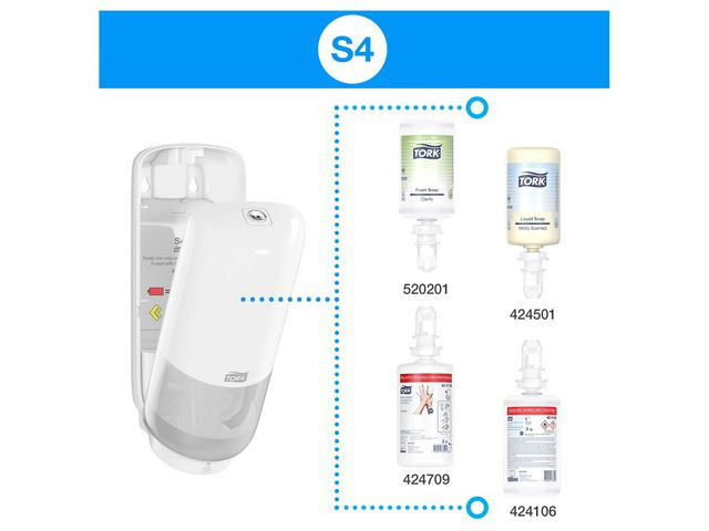 Dispenser Skumtvål TORK Intuition Sensor S4 Vit