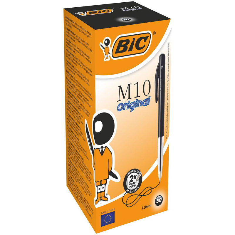 Kulspetspenna Bic Clic M10 svart 1.0mm