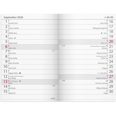 Kalender Lilla fick 2026 blå