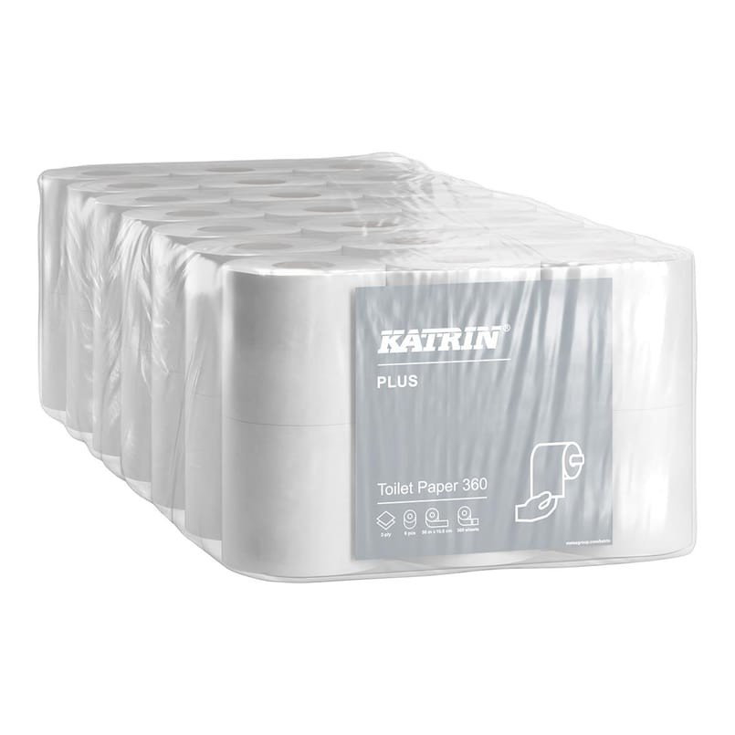 Toalettpapper KATRIN Plus 360 2-Lagers vit 50m, 42/fp