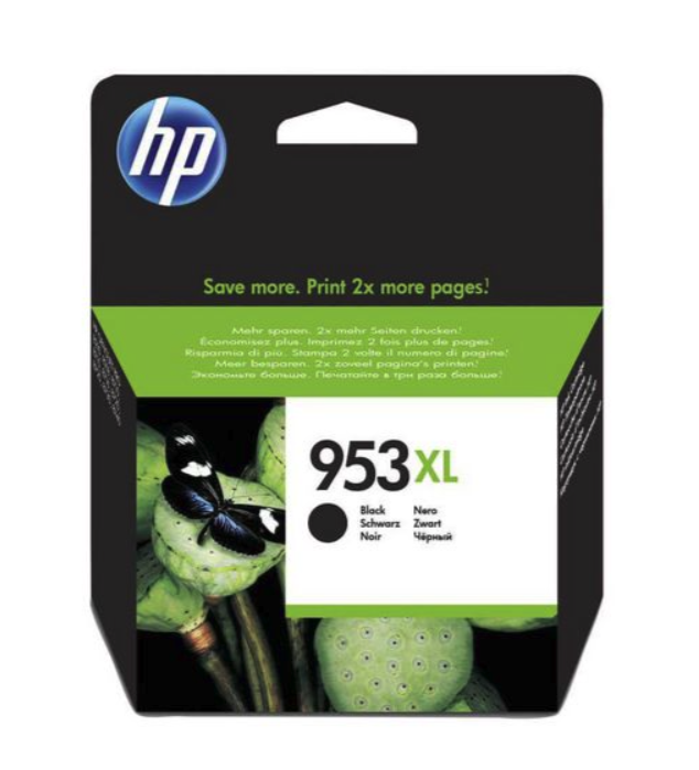 Bläckpatron HP 953XL 2000 Sidor L0S70AE Svart