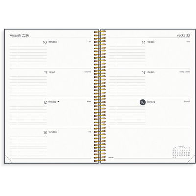 Kalender Organizer and Notes A5 2026