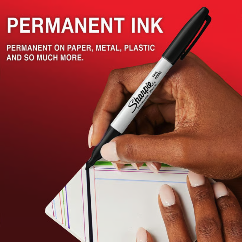 Märkpenna Sharpie Permanent 12 Färger Fine