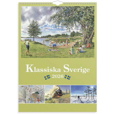 Väggkalender Klassiska Sverige 2026