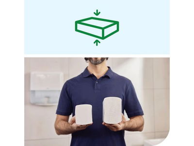 Pappershandduk Tork H2 Komprimerad Adv 2-lg 212x320mm, 1200/fp