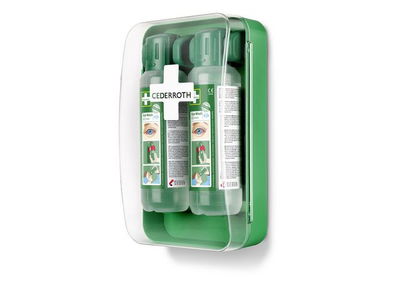 Ögonduschskåp Cederroth Inkl 2 flaskor á 500ml