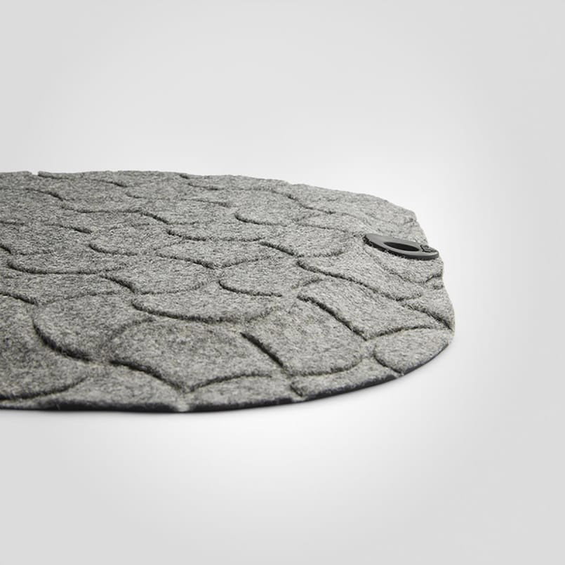 Arbetsplatsmatta Matting StandUp Stor grå 53x99cm