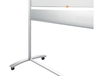 Whiteboard dubbelsidig mobil NOBO stål 150x120cm
