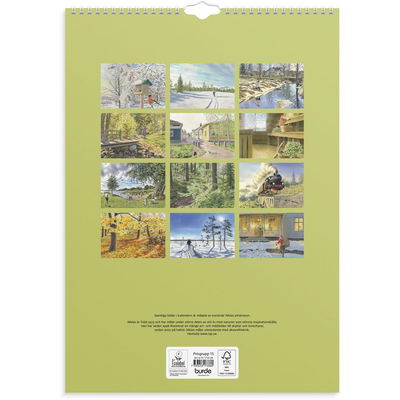 Väggkalender Klassiska Sverige 2026