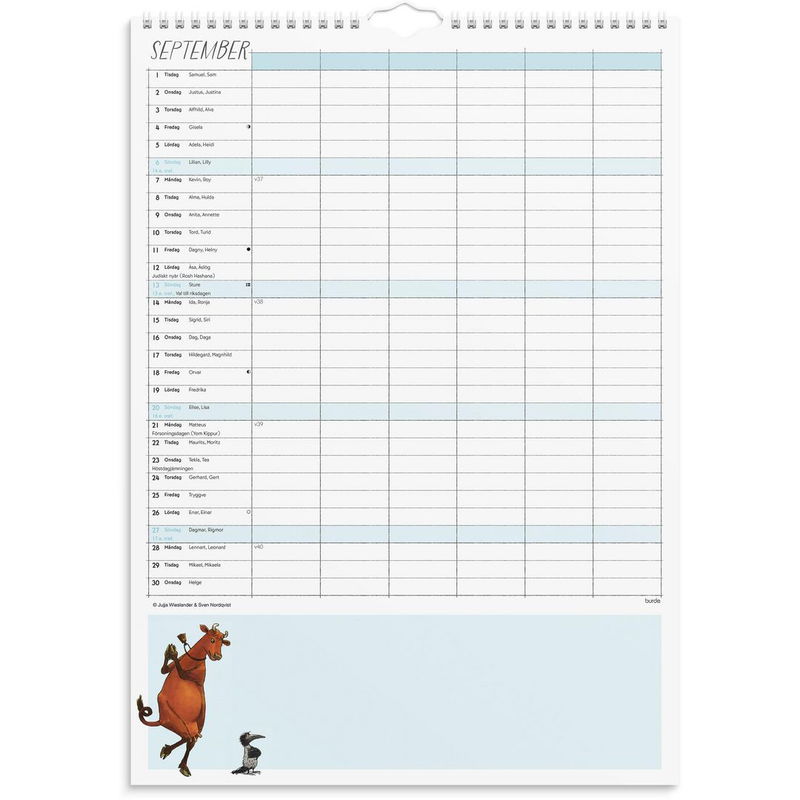 Familjekalender Mamma Mu 2026