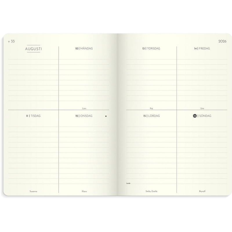 Kalender Weekly Deluxe 2026
