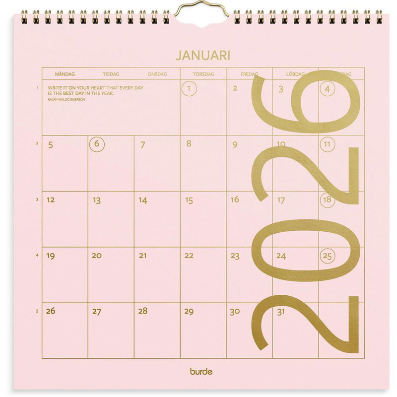 Väggkalender Color 2026