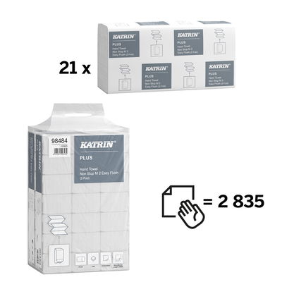 Pappershandduk Katrin M Plus 2-lg Spolbar, 2835/FP