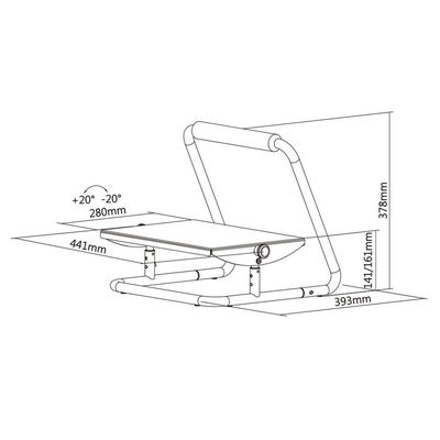 Fotstöd Sun-Flex Relax Svart