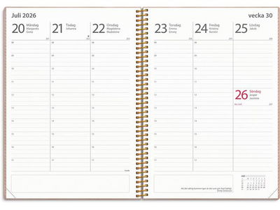 Kalender Study Twist rosa A5 25/26