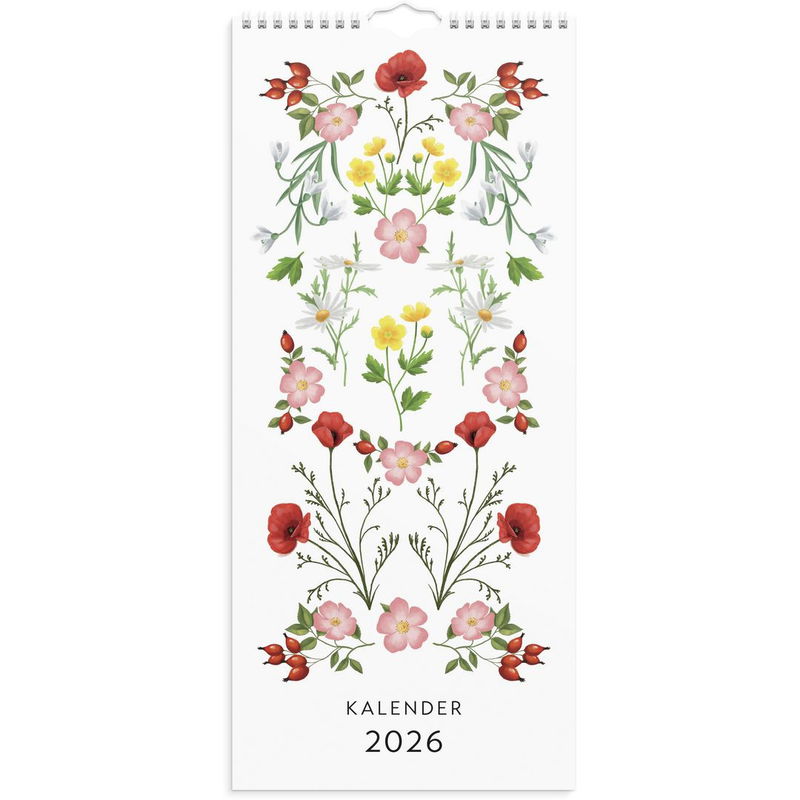 Väggkalender Lilla Blomsterkalender 2026