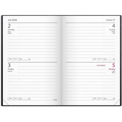 Kalender Stora Fick 2026 svart