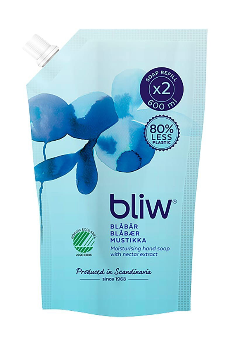 Flytande Tvål Bliw Blåbär refill 600ml