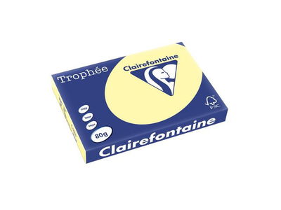 Kopieringspapper TROPHEÉ A3 80g oh ljusgul 500/fp
