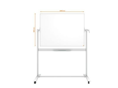 Whiteboard dubbelsidig mobil NOBO emalj 90x120cm