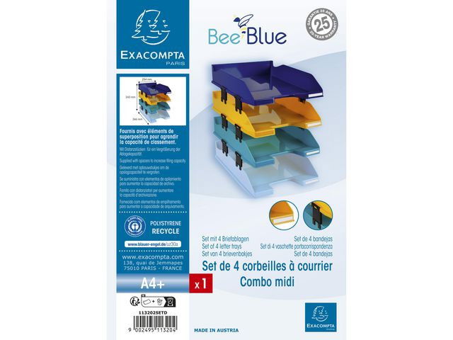 Brevkorg EXACOMPTA BeeBlue A4 4/fp