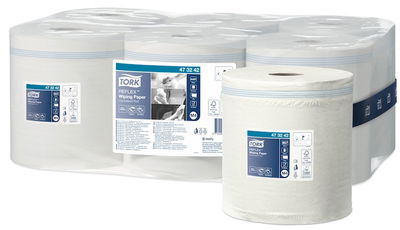 Torkrulle TORK Reflex Advanced M4, 1-lag vit, Ø19cm, 300m, 6/fp