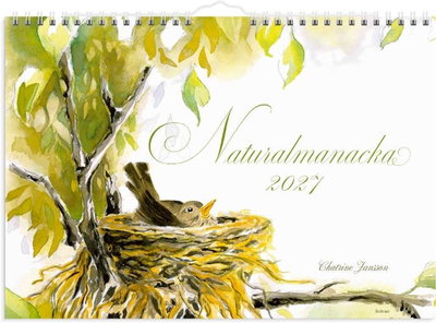 Väggkalender Burde 1728 Naturalmanacka 2027