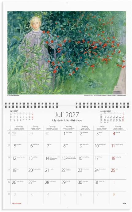 Almanacka Burder Vägg 1741 Carl Larsson 2027