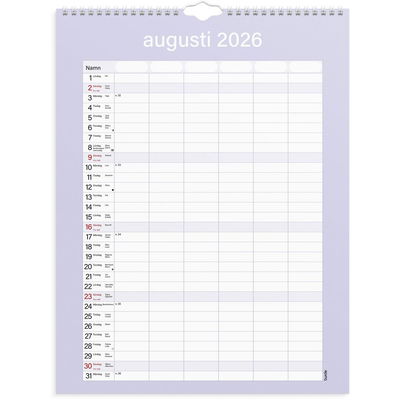 Familjekalendern Praktisk 2026