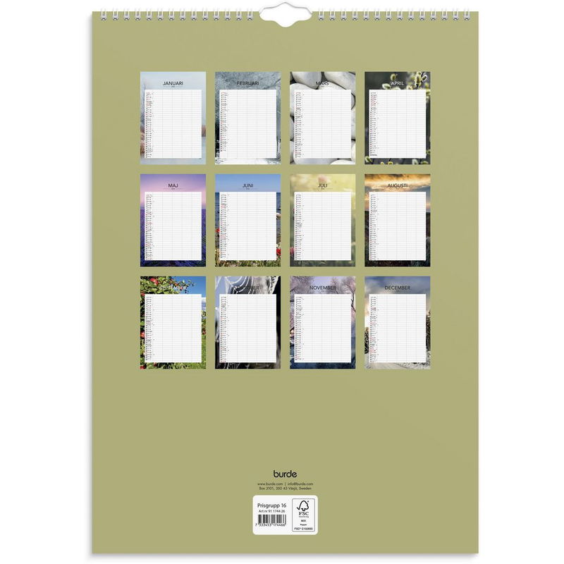 Familjekalender Modern 2026