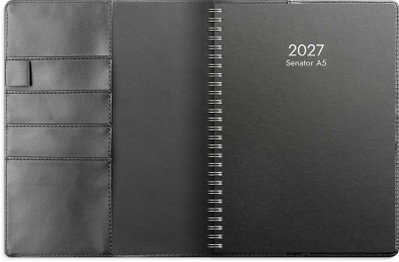 Almanacka Burde 5861 Senator Konstläder Med Slejf 2027 A5