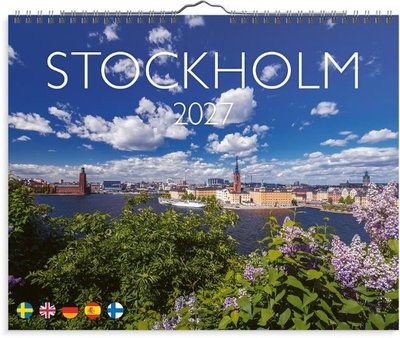 Väggkalender Burde 1729 Stockholm 2027