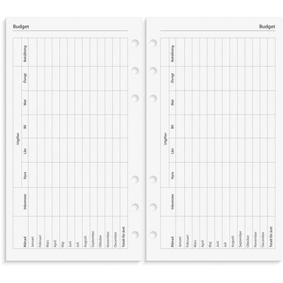 Regent Systemkalender 2026 skinn svart