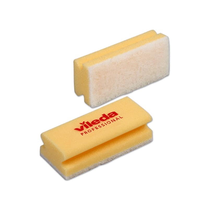 Rengöringssvamp Vileda med grepp Premium vit 75x150 mm