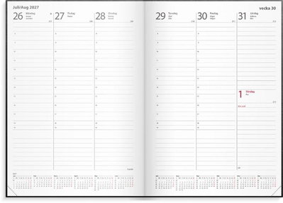 Almanacka Burde 1178 Weekly Konstläder Inbunden 2027 A5