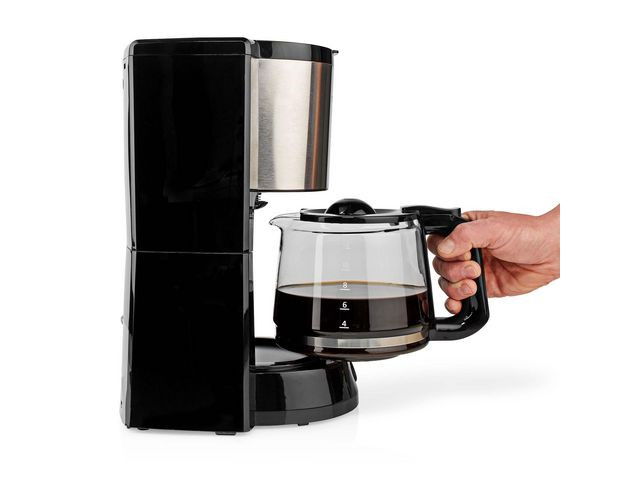 Kaffebryggare NEDIS 12 kopp 1000W svart