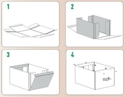 Förvaringslåda Leitz Puro 8L blå, 2/fp