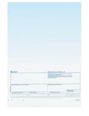 Standardblankett Laser Bankgiro 812, blåtonad, 900 ark/fp