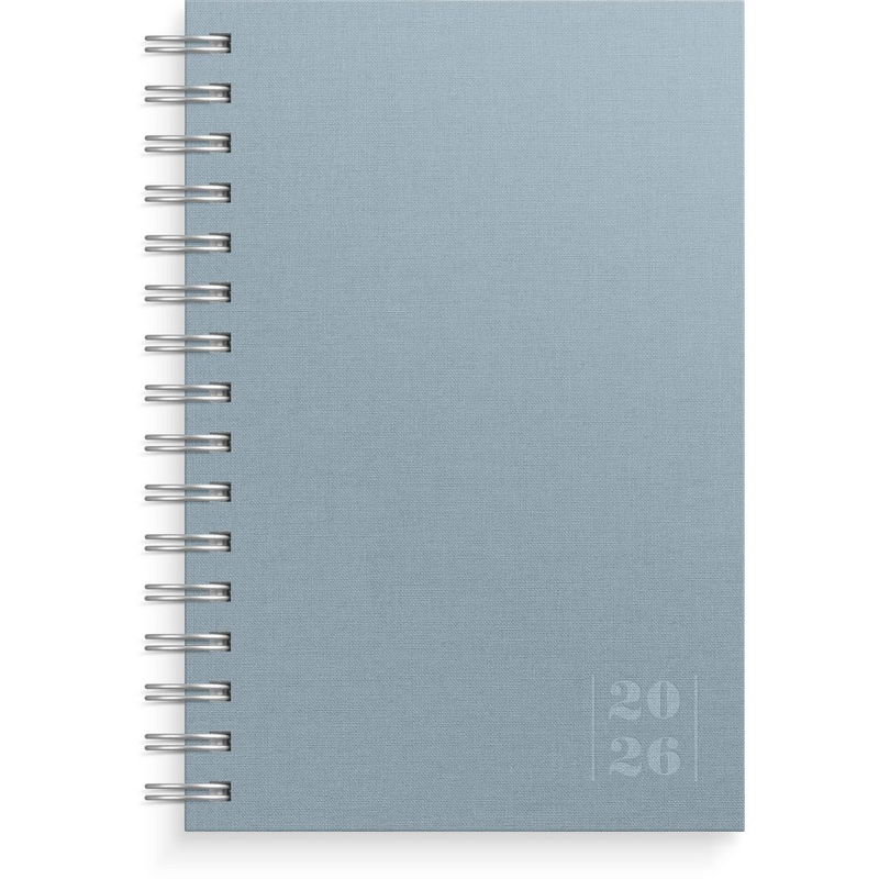 Dagbok Textile 2026 blå