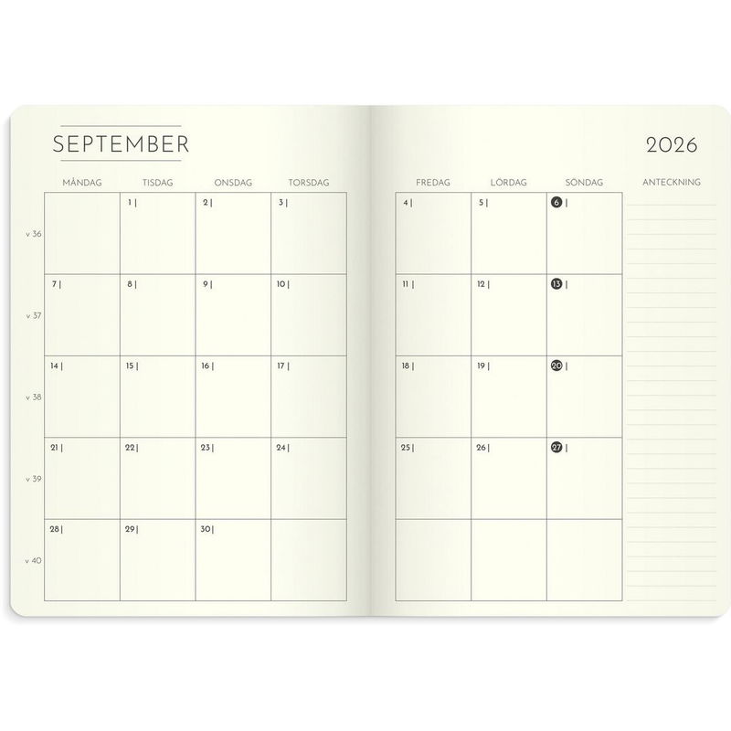 Kalender Weekly Deluxe 2026