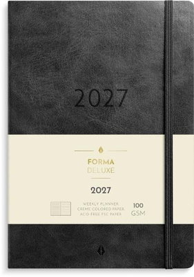Almanacka Burde 5962 Stor Veckokalender Forma Deluxe 2027 A5