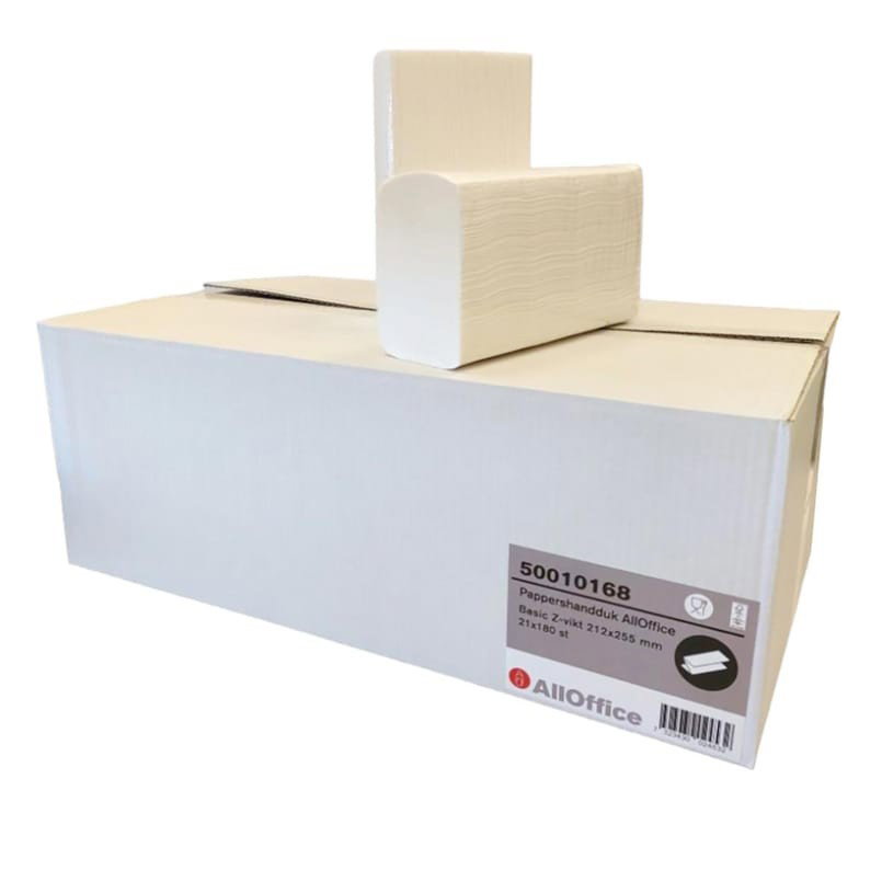 Pappershandduk Basic Z 2-lag, 203x216mm, 3780/fp