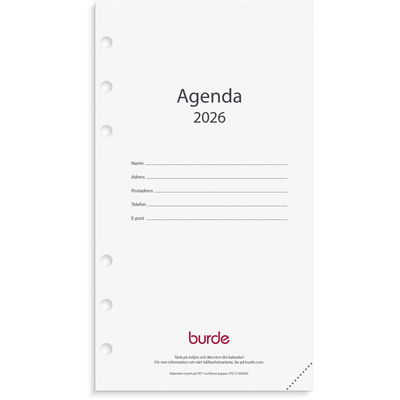 Regent Agenda kalendersats 2026