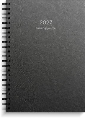 Almanacka Burde 1135 Bokningsjournalen Plast 2027 Svart