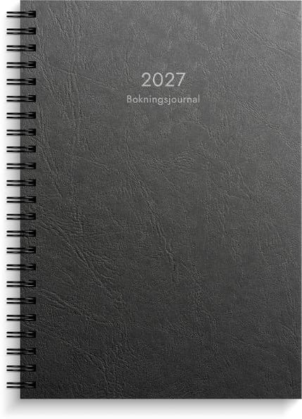 Almanacka Burde 1135 Bokningsjournalen Plast 2027 Svart