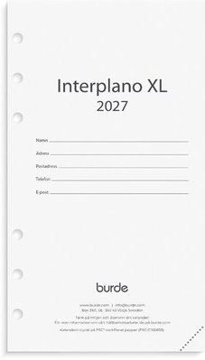 Almanacka Burde 4603 Regent Kalendersats Interpl XL 2027