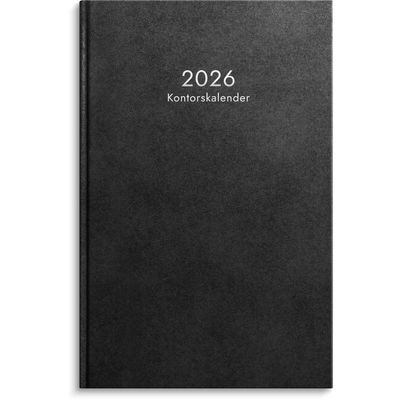 Kontorskalender 2026 svart