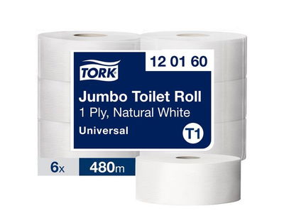 Toalettpapper Tork T1 Jumbo Universal 1-lg 480m, 6/FP