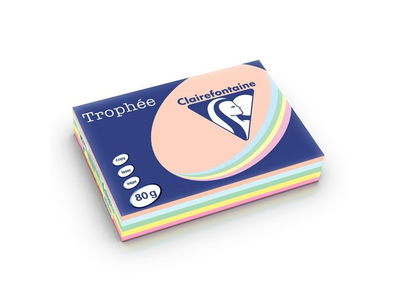 Kopieringspapper Pastell 5 färger A4 80g, 500/FP