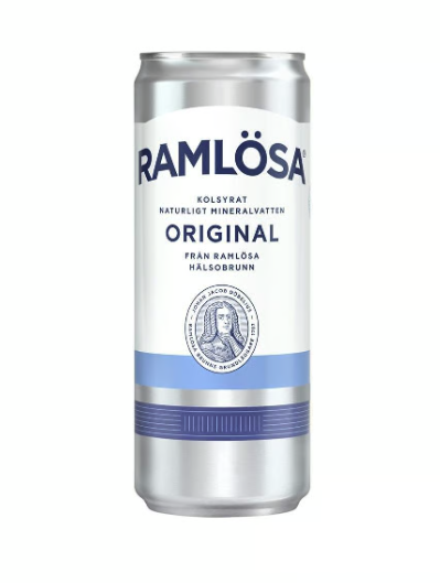 Ramlösa Naturell burk 33 cl inkl. pant, 20/fp